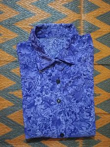 Purple Floral Print Ethnic Kurta