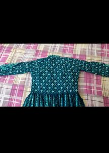 Blue Georgette Gharara Set
