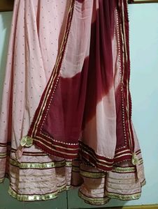 Pink Anarkali Suit Set