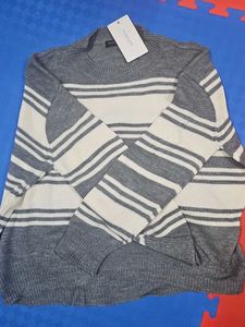 Striped Grey Sweater