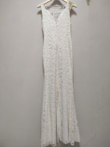 White Lacework Maxi Dress