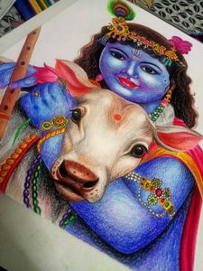 Lord Krishna Drawing