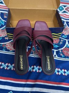 DressBerry Heels - Burgundy Straps