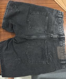 Zara Distressed Denim Shorts