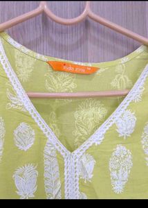 Elegant Yellow Printed Kurta Set