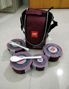CELLO MF Click Polypropylene Lunch Box Set, 300ml