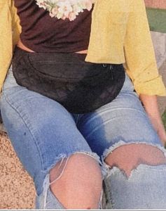 Blue Ripped Jeans.