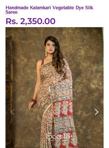 Kalamkari Silk Saree For Reena-n