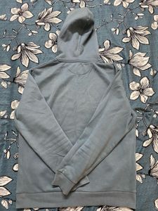 Red Tape Men Turquoise Blue Hooded Sweatshirt