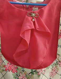 Kids Gown With Bell Sleeves