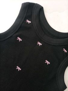K-pop Style Y2K Bow Crop Top🌷💗✨