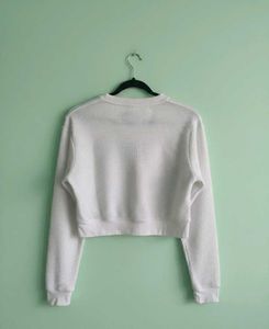 Adidas White Crop Top