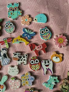 Wooden Diy Craft Buttons