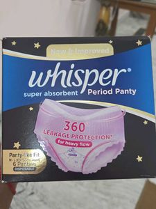 Whisper Super Absorbent Period Panty - Size M-L