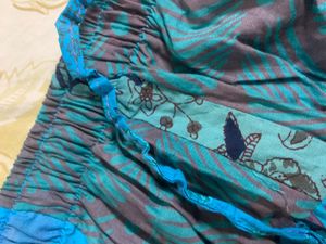 Patchwork Baggy Pant Free Size