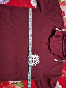 Maroon Polo Style Tshirt For Men