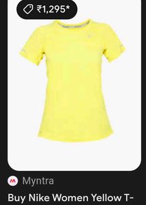 Size 34/36 Nike Yellow T-Shirt 🎁Buy 2 Get 1 Free