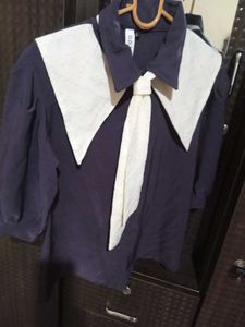 Korean Purple Short Top Girls