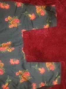 Floral Print Reusable Grocery Bag