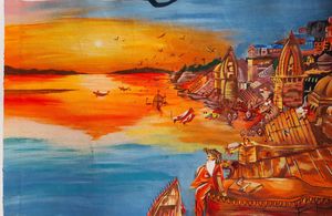 banaras ghat painting ❤️✨️