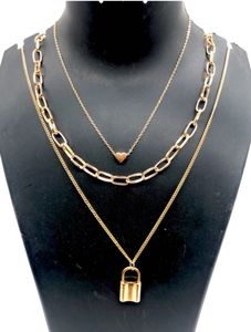 3 Layer Golden Neck Chain