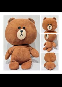 Brown Line Friends Bear Plush