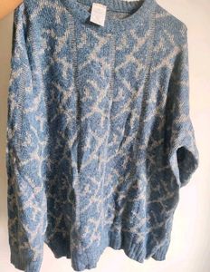 Blue Knit Sweater