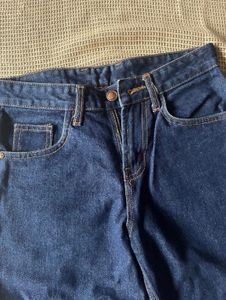 High Waist Slim Fir Blue Denim Jeans