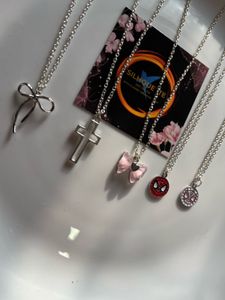 Anti-tarnished Charm Necklaces