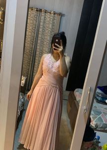 Elegant Ethnic peach gown🎀🦋💕