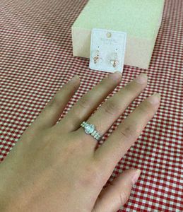 Anti Tarnish Earring &amp; Adjustable Finger Ring Comb