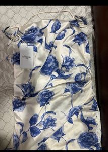 White Floral Bodycon Dress