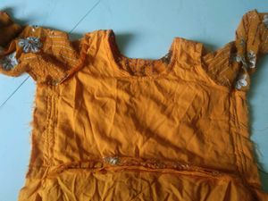 gol kurti with pathiyala