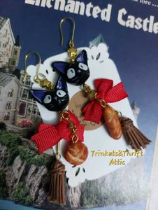 Handmade Ghibli Kiki&#39;s Delivery Service Earrings