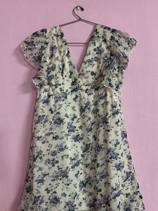 Floral Ruffle Mini Dress