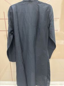 Designer Black Draped Kurta For Men