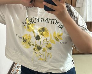 Floral Print White T-Shirt