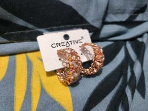 Creative Rose Gold Hoop Earrings