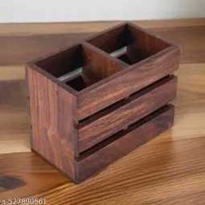 Rustic Wooden Cutlery Holder