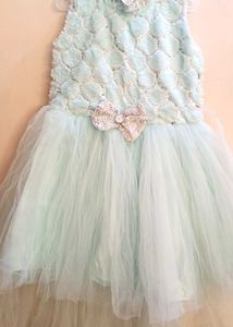 Firozi Color Baby Frock 5 To 6 Years Bab