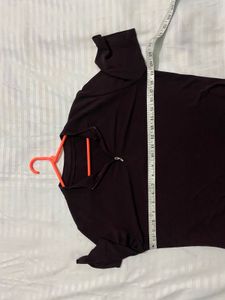 Burgandy Trendy Stretchy Top Bust 36/38
