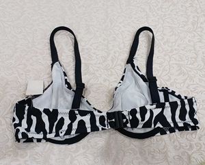 Zebra Print Bikini Top..34C