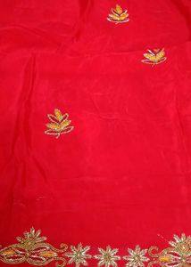 Offer  For Today    Red Partywear Saree Sare