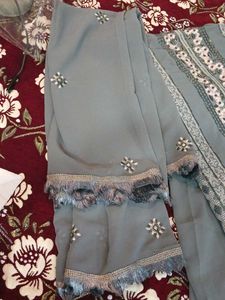 Elegant Grey Dress material