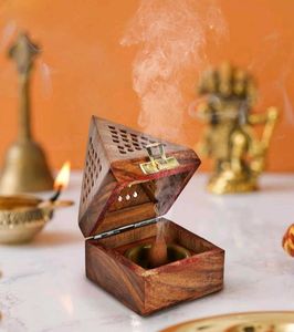 Totally New Unused Pyramid Wooden Dhoop Stand