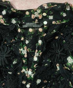 ZARA Floral jumpsuit