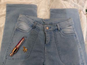 Light Blue Denim Cargo