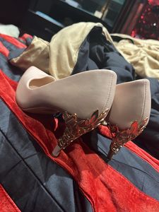 Gold Embellished Heels