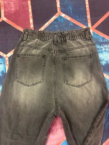 Charcoal Slouchy Fit Denim