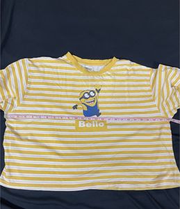 Minions Cartoon  Crop Tshirt